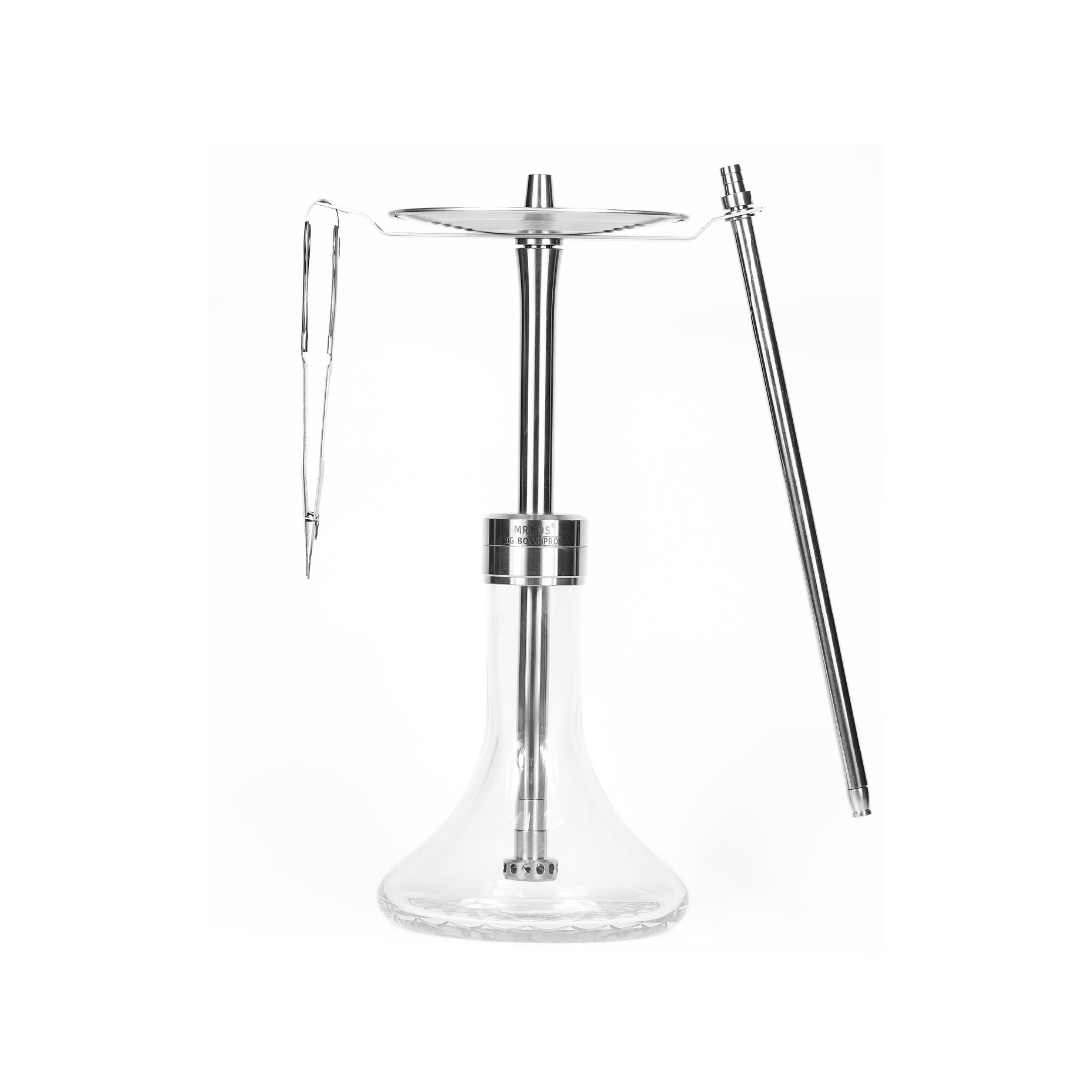 Mr.Eds E24 Big Boss Pro X Hookah Set - Stainless Steel Elegance
