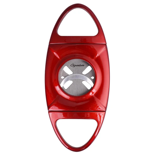 CIGARISM Large Ring Hollow-Out Blades X Straight-Cut Cigar Cutter